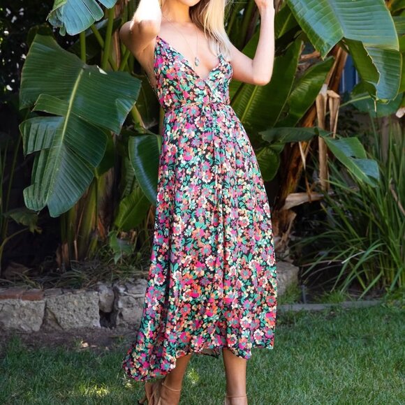 RESA Hannah Midi Dress in Casablanca Floral, Size XS - Picture 1 of 9
